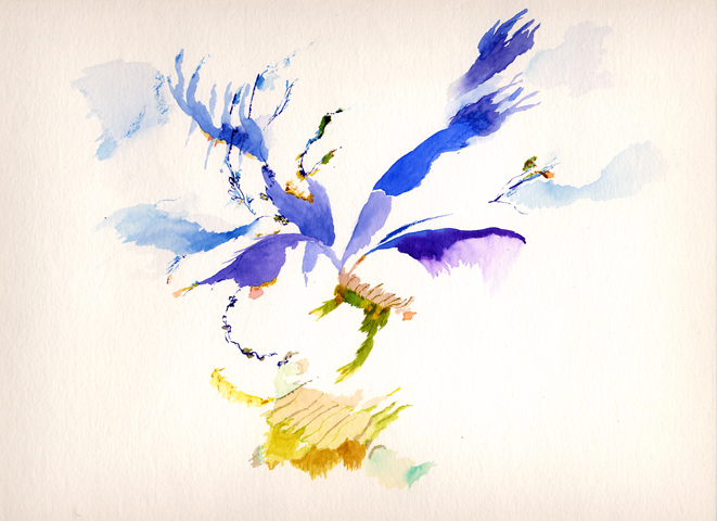 Auf der Fähre - Kirsten Kötter, Painting Site-specific: 60° N / 24° O - 59° N / 25° O(NNO), Helsinki - Tallinn (Estland), 06.07.2003, 8.30 - 10.00, Aquarell, 30 × 40 cm, Text (25/36) Auf der Fähre - Kirsten Kötter, Painting Site-specific: 60° N / 24° O - 59° N / 25° O(NNO), Helsinki - Tallinn (Estland), 06.07.2003, 8.30 - 10.00, Aquarell, 30 × 40 cm, Text (25/36)