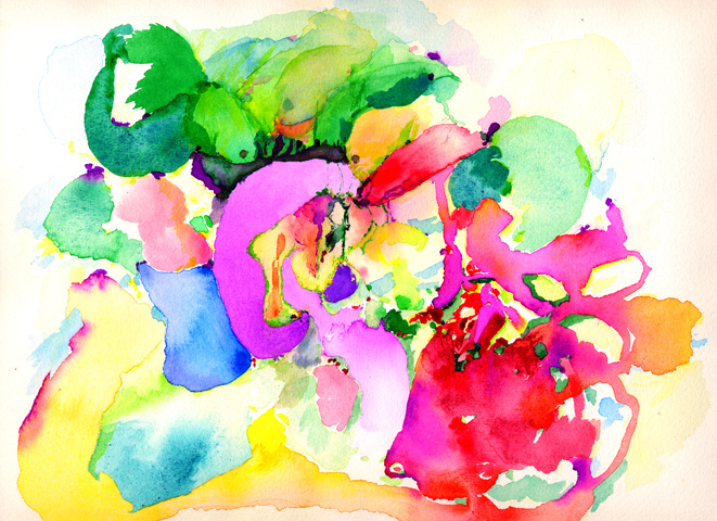 Kirsten K&ouml;tter: 2005, Aquarell, 30 &times; 40 cm