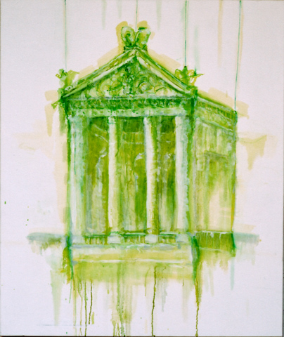 Kirsten K&ouml;tter: Stingenz, 120 &times;100 cm, &Ouml;l auf Leinwand (Serie Remake), Ausstellung Schlo&szlig; Biebrich (Landesamt f&uuml;r Denkmalpflege) und Rathaus Wiesbaden, 2007