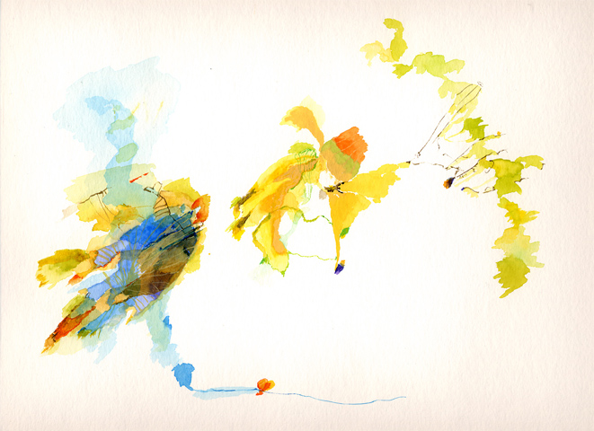 Kirsten Kötter, Malerei vor Ort / Painting Site specific: 59° N / 26° O (Serie: NordNordOst), Käsmu, 06.07.2003, Aquarell / Water Colours, 30 × 40 cm Kirsten Kötter, Malerei vor Ort / Painting Site specific: 59° N / 26° O (Serie: NordNordOst), Käsmu, 06.07.2003, Aquarell, 30 × 40 cm