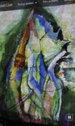 Kirsten K&ouml;tter: Projektion einer Projektion (Aquarell, Irische Serie, 1991) f&uumlr den Art Slam