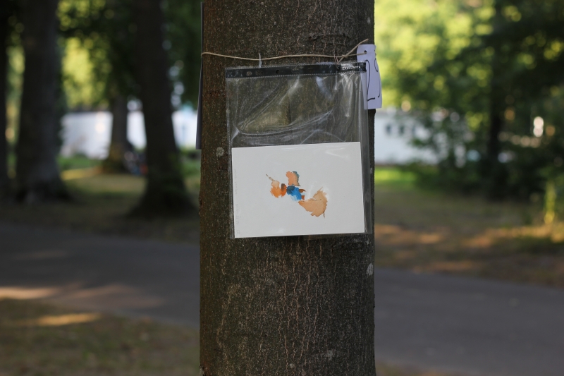 2025-08-20_malathon-chemnitz_29_baum_2940, watercolour, 12 × 17 cm (Kirsten Kötter)