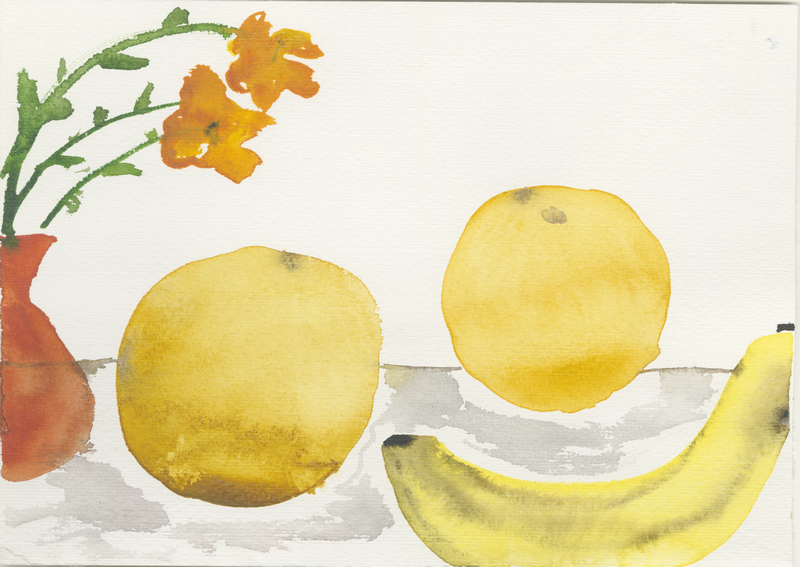 obst-fuer-vhs, ca. 2006&ndash;2008, sketch, 17 × 24 cm (Kirsten Kötter)