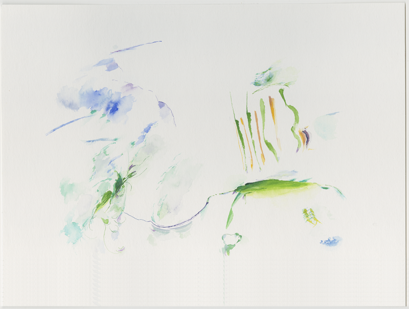 2003-06-21_60_20_turku_schiff_nno4, on the ship from the Aland Ilands to Turku, Finland, watercolour, 30 × 40 cm (Kirsten Kötter)