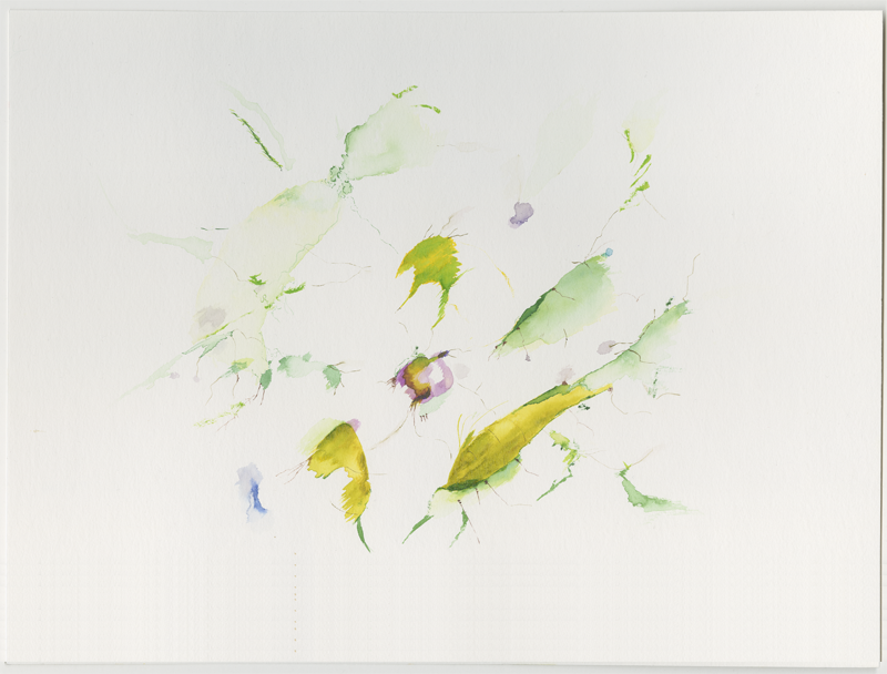 2003-06-22_63-23_pithipudas-kolimajaervi-fin_nno5, Pithipudas, Kolimajaervi, painting near a lake, heather, Finland, watercolour, 30 × 40 cm (Kirsten Kötter)