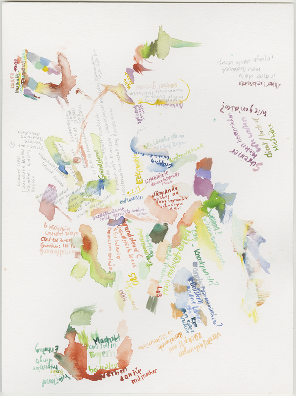 2019-03-20_ausschuss-haushalt-finanz-1, budget and finance committee, 
  house of representatives Mainz, 
  watercolour, 30 × 40 cm (Kirsten Kötter)