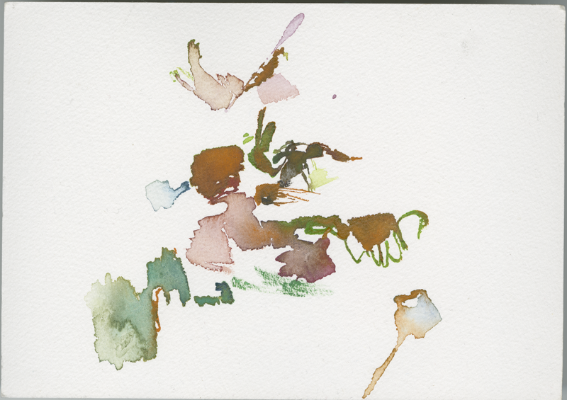 2019-10-13_bad-hersfeld_fulda-sonnenuntergang, watercolour, 12 × 17 cm (Kirsten Kötter)